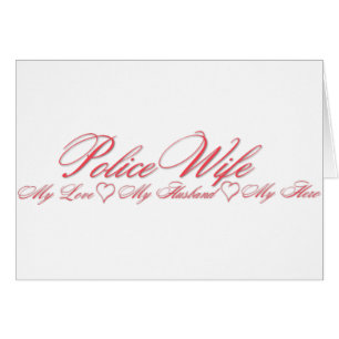 Cartão Herói do marido do polícia