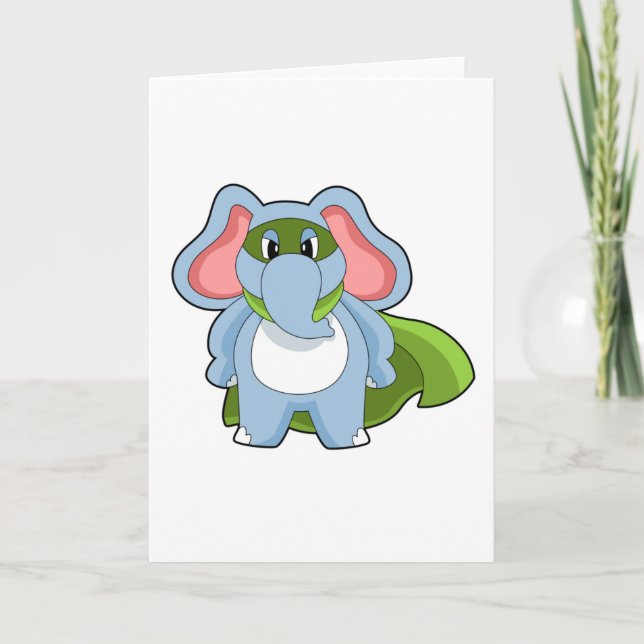 Cartão Herói Elefante (Frente)