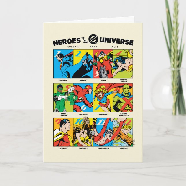 Cartão Heróis do Universo DC™ (Frente)