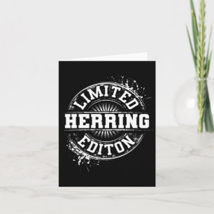Cartão Herring Funny Surname Family Tree Aniversário Reun