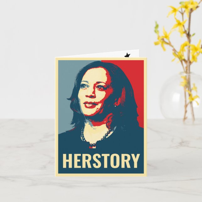 CARTÃO HERSTORY KAMALA HARRIS (Flor Amarela)