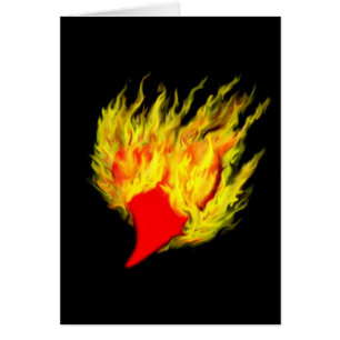 Cartão Herz em Flammen