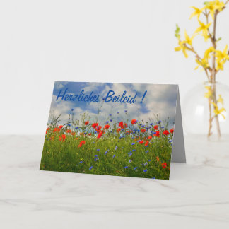 Cartão Herzliches Beileid!