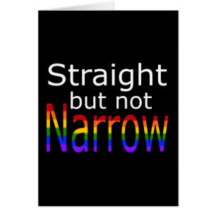 Cartão Hetero de queda, mas não estreito (texto branco)