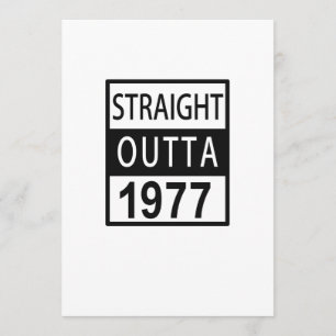 Cartão Hetero Fora De 1977 aniversário de 40 anos