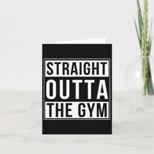 Cartão Hetero Fora Do Pesadelo Engraçado Do Gym