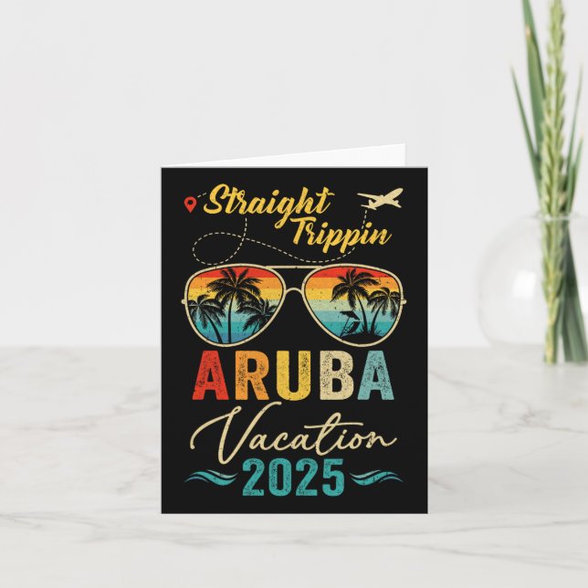 Cartão Hetero Trippin Aruba 2025 Férias de Verão (Frente)