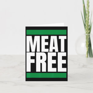 Cartão Hetero Vegan de criação de bovinos isentos de carn