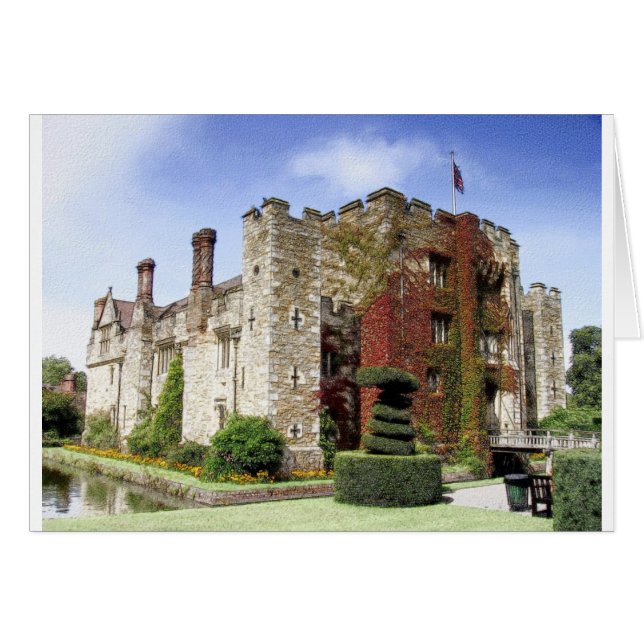 Cartão Hever Castle, Kent, Inglaterra (Frente Horizontal)