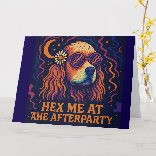 Cartão Hex Me in the Afterparty - Birthday Card (Flor Amarela)