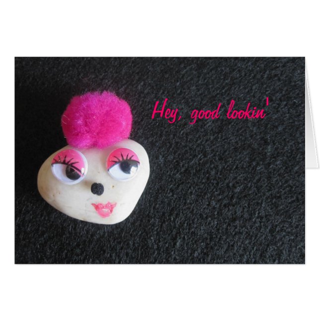 Cartão Hey, bom lookin (Frente Horizontal)