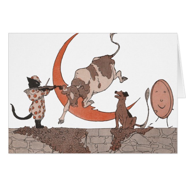 Cartão Hey Diddle Diddle (Frente Horizontal)