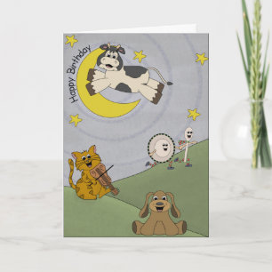 Cartão Hey Diddle Diddle Birthday Greeting Card