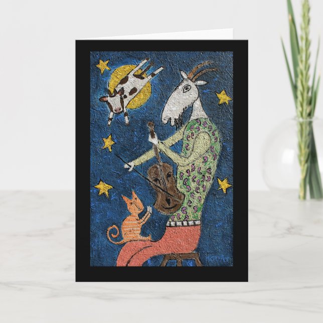 Cartão Hey diddle diddle card (Frente)