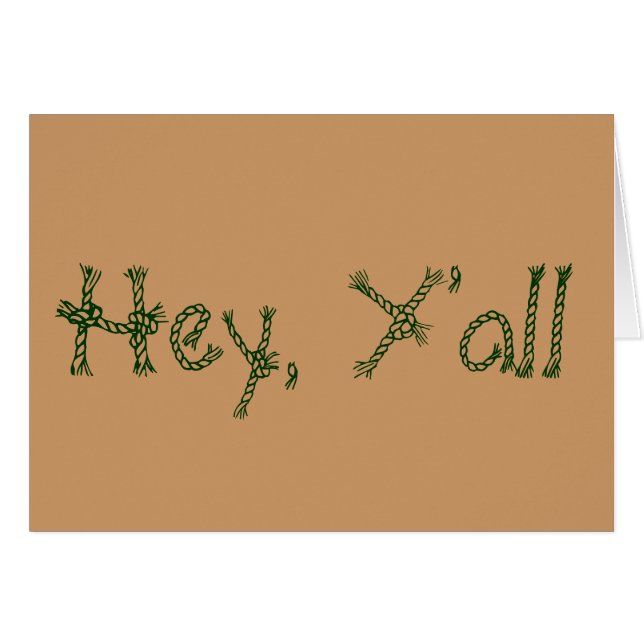 Cartão Hey, você (Frente horizontal)