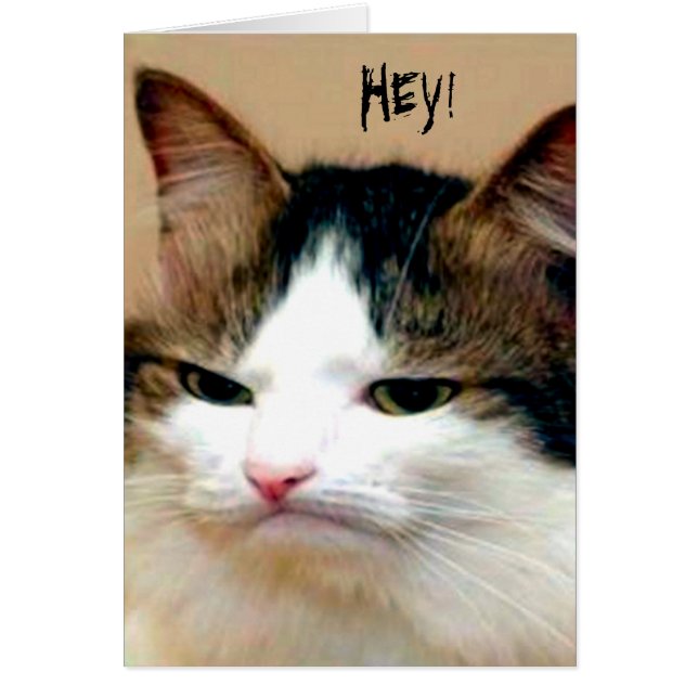 Cartão Hey você! (Frente)