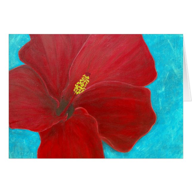 Cartão Hibiscus (Frente Horizontal)