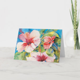 Cartão Hibiscus Triad