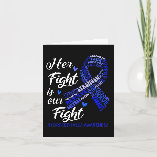 Cartão Hidrocefalia Consciência Que Sua Luta É Nossa Luta (Frente)