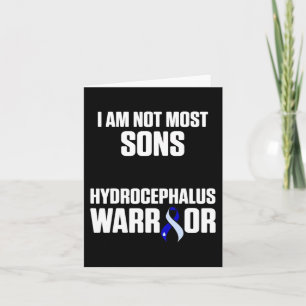 Cartão Hidrocephalus Survivor Sons Guerreiro de Consciênc