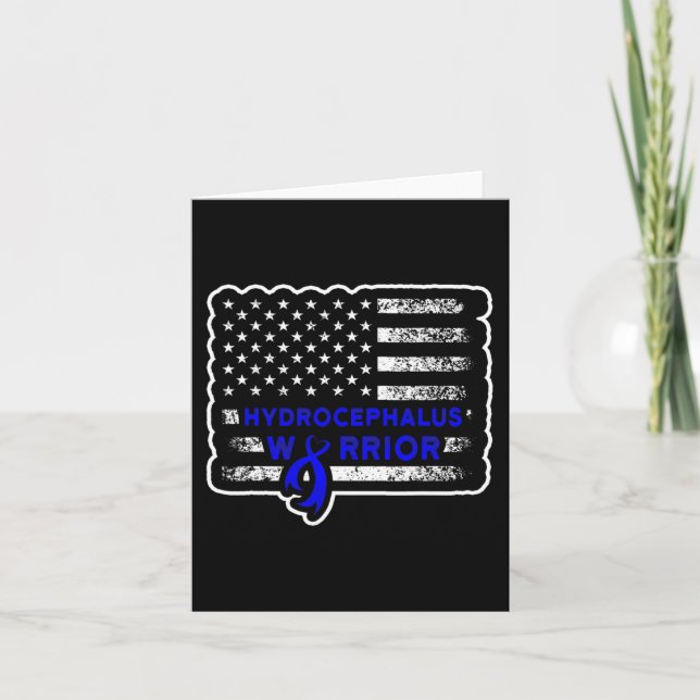 Cartão Hidrocephalus Survivus Hardwork US Senwarness Warr (Frente)