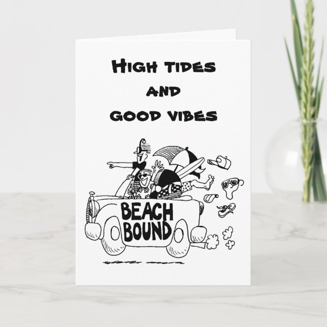 Cartão HIGH TIDES AND GOOD TIMES *50th* BIRTHDAY Card (Frente)