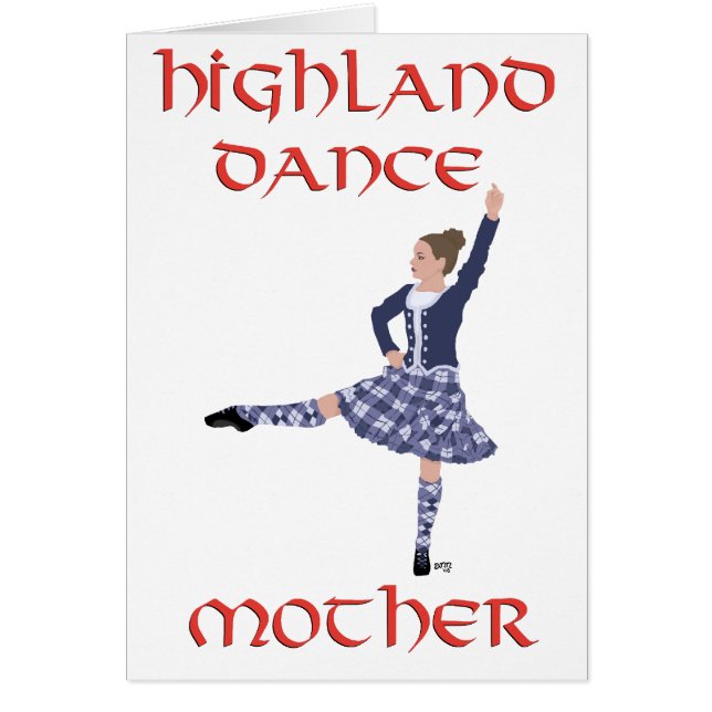 Cartão Highland Dance MOTHER (Frente)