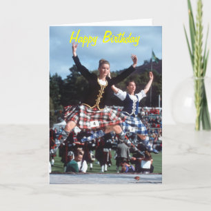 Cartão Highland Dancing