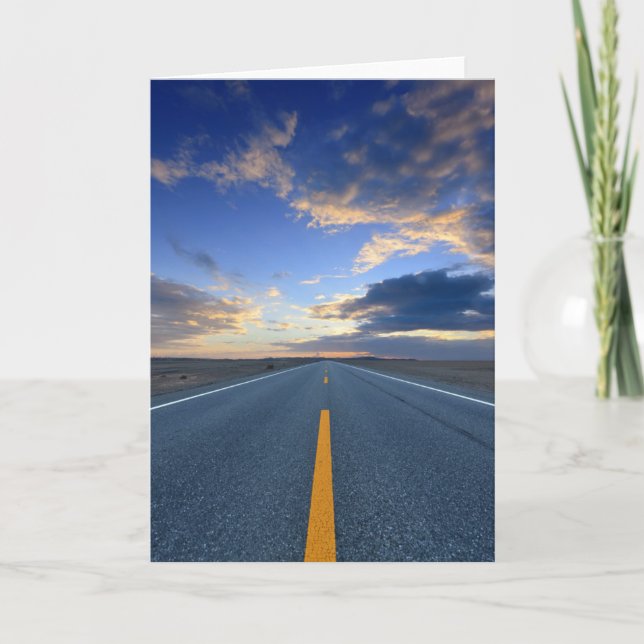 Cartão Highway at Sunrise Day (Frente)