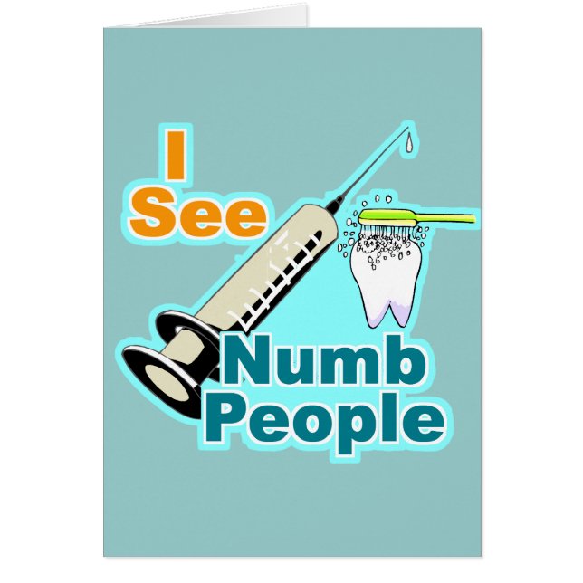 Cartão Higienista dental do dentista engraçado (Frente)