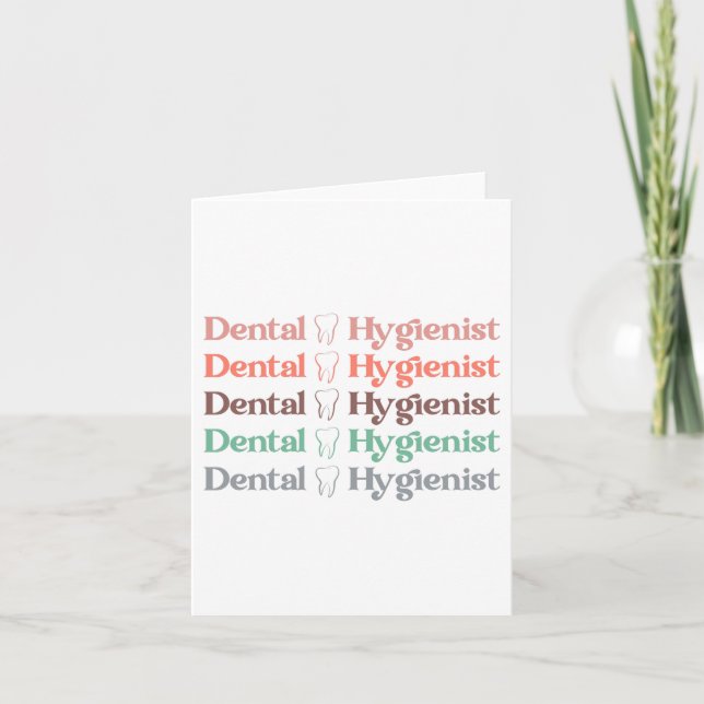 Cartão Higienista dentária | Dentista RDH Dentist Dental  (Frente)