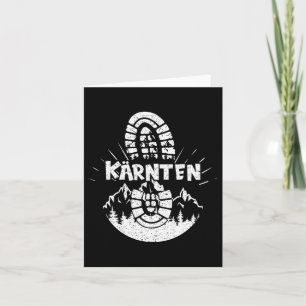 Cartão Hiker Kärnten Áustria Férias de Caminho