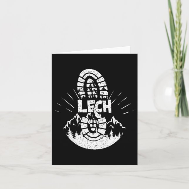 Cartão Hiker Lech Vorarlberg Áustria Férias de Caminho (Frente)