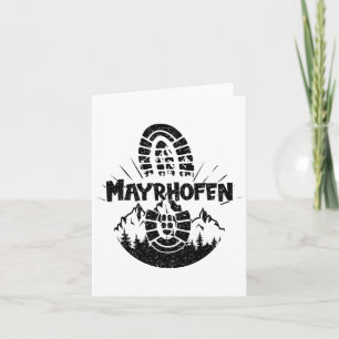 Cartão Hiker Mayrhofen Tyrol Áustria Férias