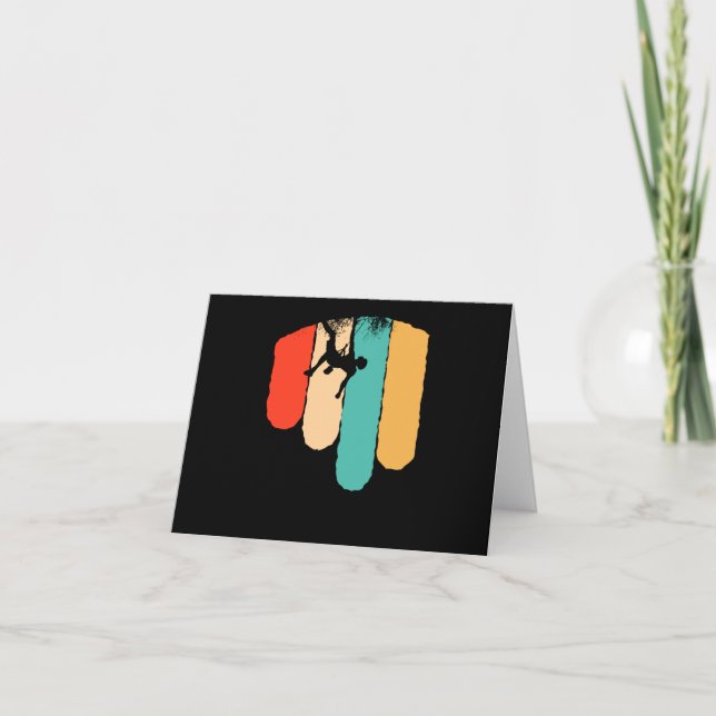 Cartão Hiker, um trepador de montanha (Frente)