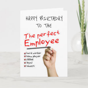 CARTÃO **HILARIOUS EMPLOYEE** FROM BOSS BIRTHDAY