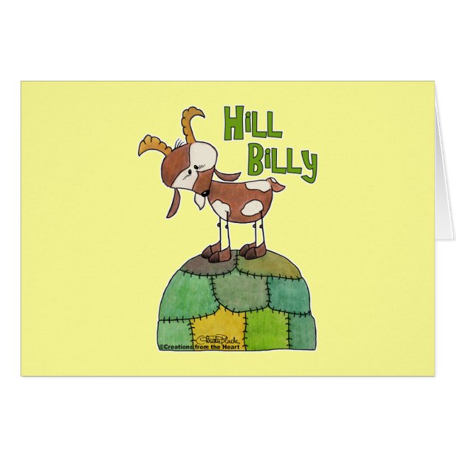 Cartão Hill Billy (Frente Horizontal)