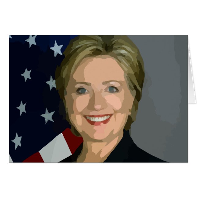 Cartão hillary clinton (Frente Horizontal)