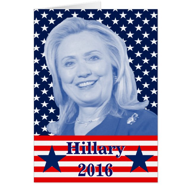 Cartão Hillary Clinton 2016 (Frente)