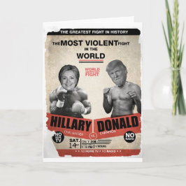 Cartão Hillary Clinton and Donald Trump 2016