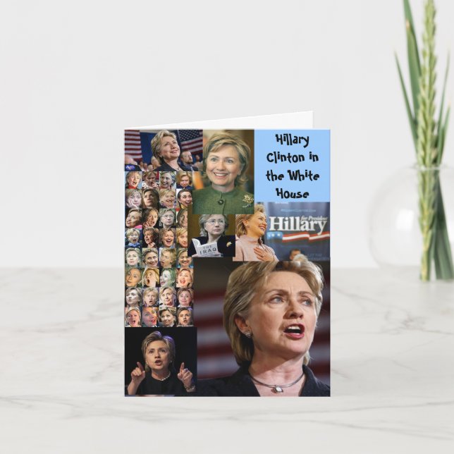 Cartão hillary clinton card (Frente)