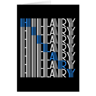 Cartão hillary clinton textual