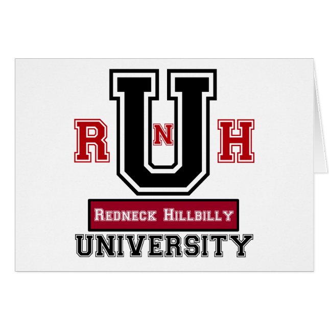 Cartão Hillbilly do campónio (Frente Horizontal)