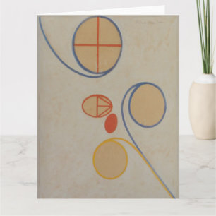 Cartão Hilma Af Klint, Estrela de Sete Pontos No2, Abstra