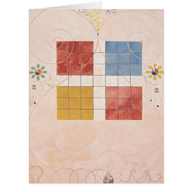 Cartão Hilma Af Klint, O Dez Maior Nº10, Abstrato Art (Frente)