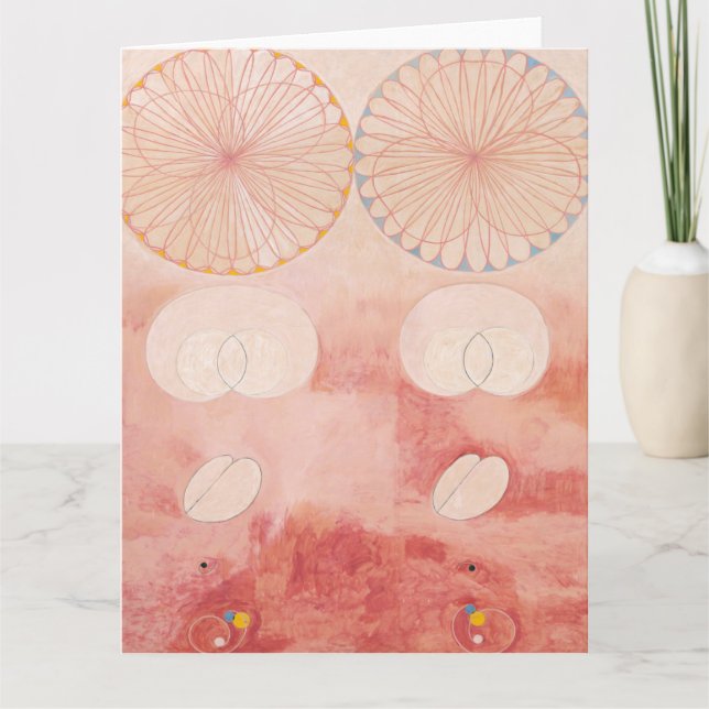 Cartão Hilma Af Klint, O Dez Maior No9, Abstrato Art (Frente)