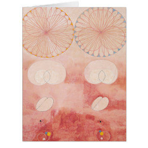 Cartão Hilma Af Klint, O Dez Maior No9, Abstrato Art