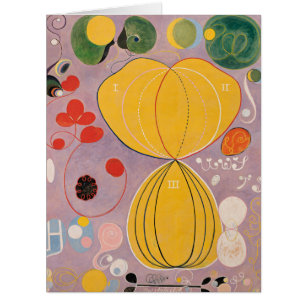 Cartão Hilma Af Klint, Os Dez Maiores No7, Abstrato Art