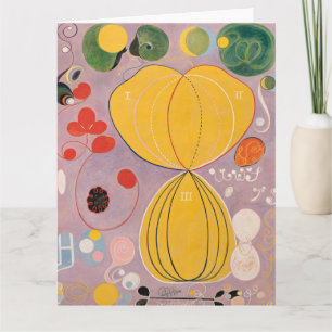 Cartão Hilma Af Klint, Os Dez Maiores No7, Abstrato Art