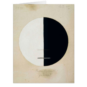 Cartão Hilma Af Klint, ponto de vista de Buda, Abstrato A